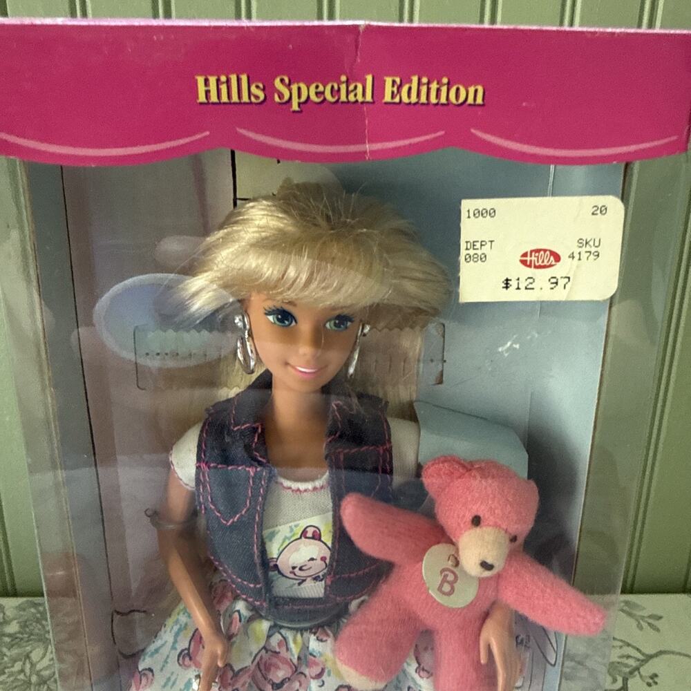 Barbie 1996 Teddy Fun Barbie 15684 Original Box Unopened HILLS SPECIAL EDITION - Picture 2 of 6